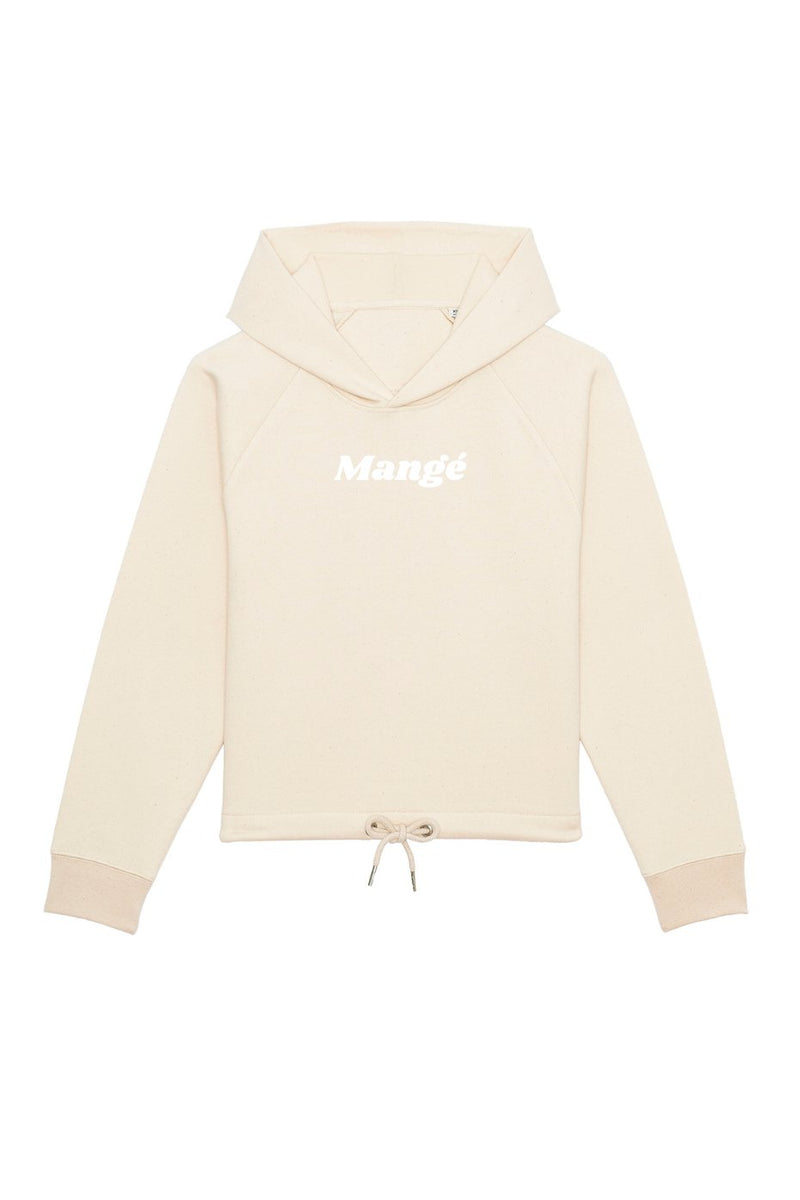 Mangé Cropped Drawstring Hoodie - As - tu Mangé