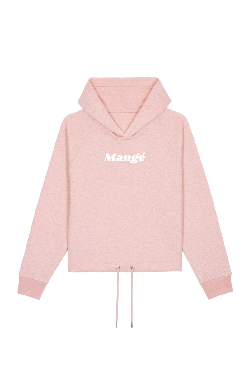 Mangé Cropped Drawstring Hoodie - As - tu Mangé